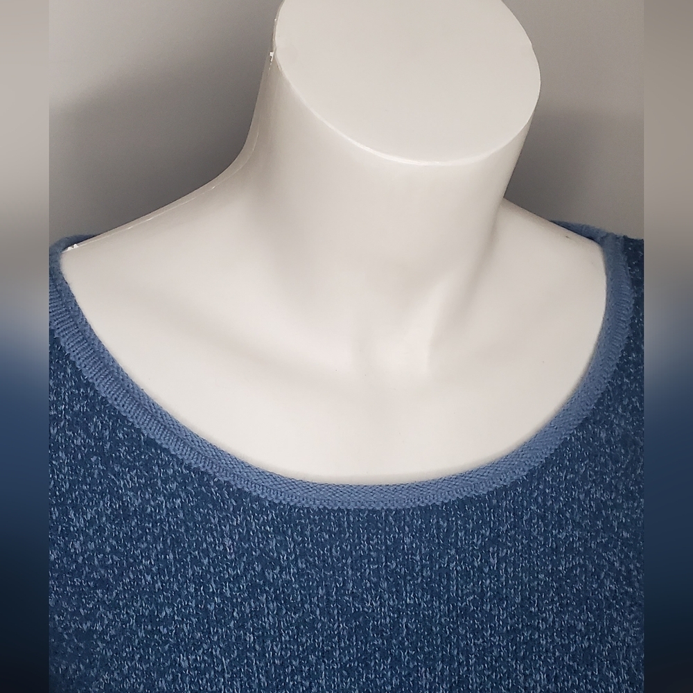 Free People -size S- Pullover"See Me"In Blue Knit Textured Fabric Material - Picture 4 of 11